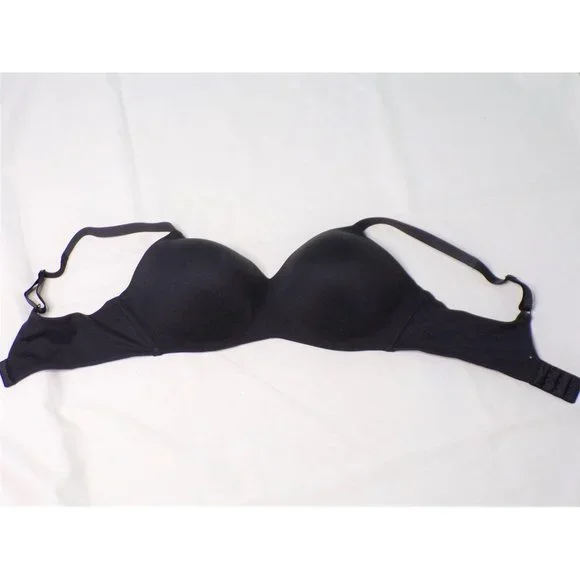 🆕 WACOAL How Perfect Seamless Soft Cup Wireless Bra #852189 Black 36C - Picture 4 of 8